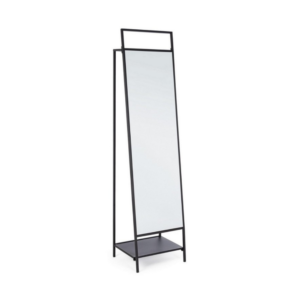 Specchio Indossatore Nero – Design funzionale in acciaio