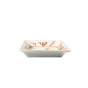 Svuotatasche Linea Corallo - Ceramica Rossa e Bianca