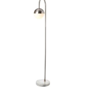 Lampada da terra in metallo, marmo e vetro – design urban elegante