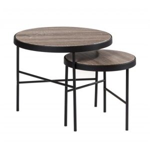 Set 2 Tavolini Tondi – Metallo e design moderno