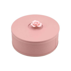 Scatola Rose Box – A Forma di Torta Rosa con Fiore