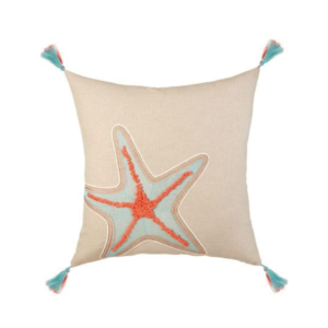 Cuscino Elva, stella marina, ideale per living casa al mare