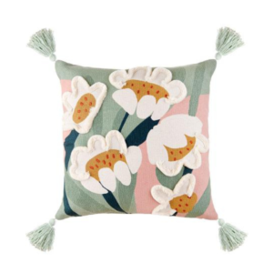 Cuscino Margherita 45x 45 - Cotone Motivo Floreale