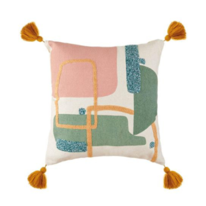 Cuscino Velia 45x45 - Cotone con Motivi Geometrici